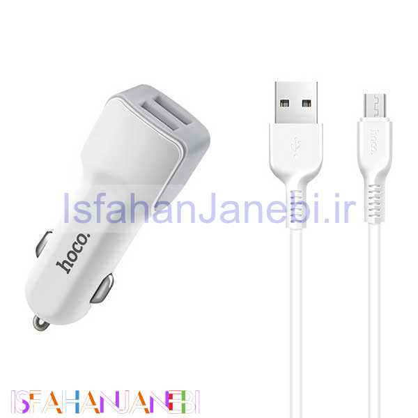 اصفهان جانبی-شارژر فندکی Hoco Z23 + کابل میکرو یو اس بی (گارانتی 6 ماهه)