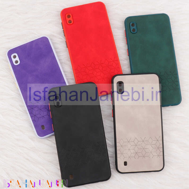اصفهان جانبی-قاب چرمی طرحدار Smartphone محافظ لنزدار Samsung Galaxy A10