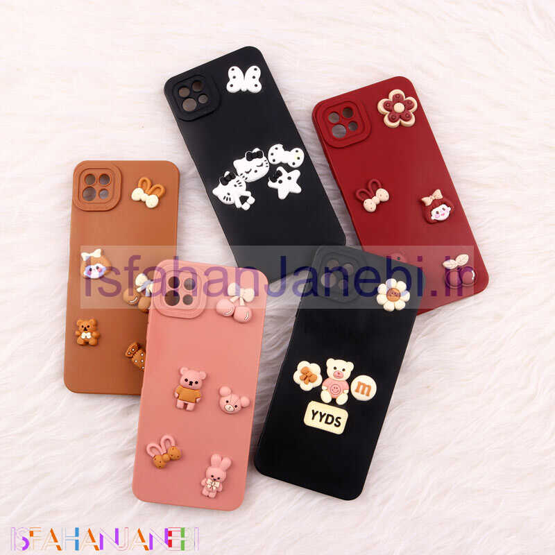 اصفهان جانبی-قاب فانتزی عروسکی Pro Camera محافظ لنزدار Samsung Galaxy A22 5G