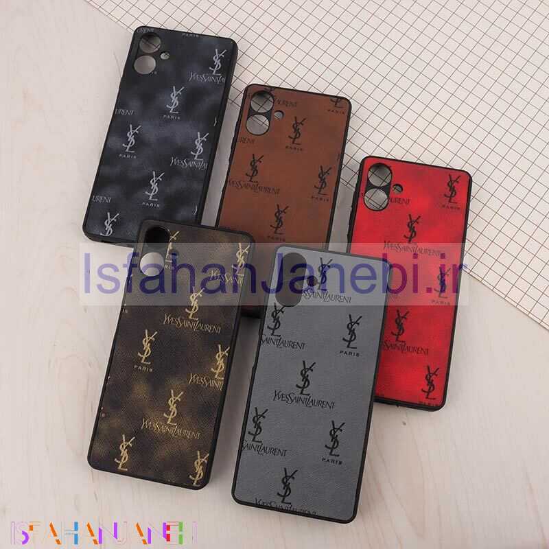 اصفهان جانبی-قاب چرمی YSL سامسونگ Galaxy A06 محافظ لنزدار