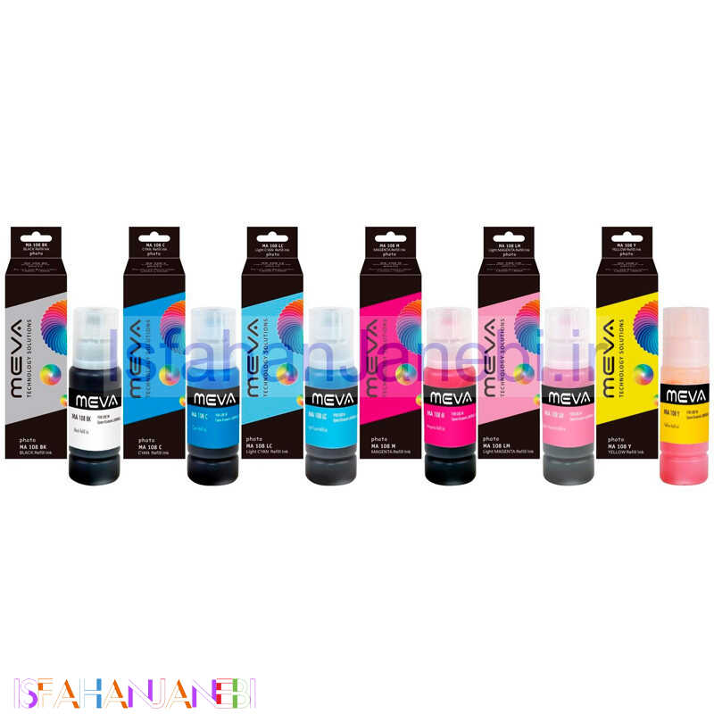 اصفهان جانبی-جوهر پرینتر Meva MA-108 70ml بسته 6 عددی