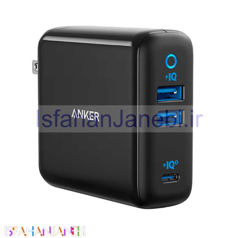 اصفهان جانبی-کلگی فست شارژ Anker Powerport A2033 3Port 4A PD 65W