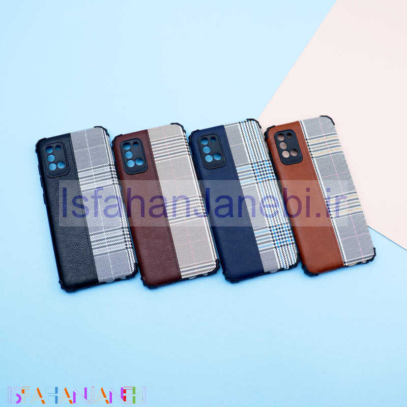 اصفهان جانبی-قاب چرمی پارچه ای محافظ لنزدار Samsung Galaxy A31