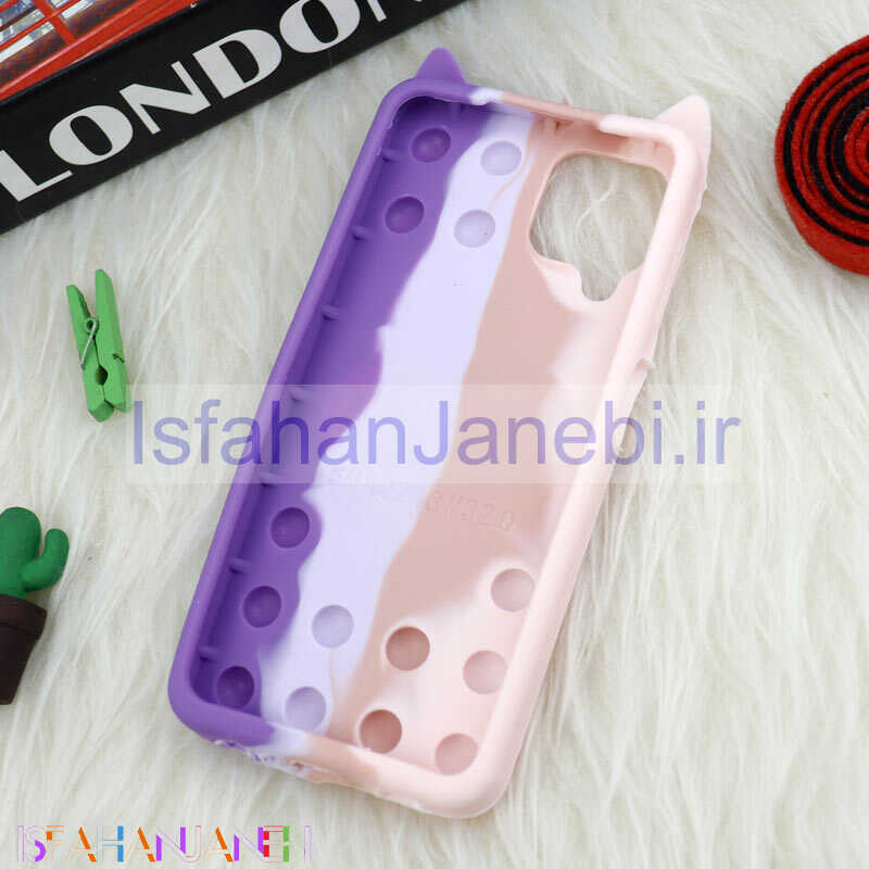 اصفهان جانبی-قاب اورجینال سیلیکونی آکواریومی Lucky Cat پاپیتی Samsung Galaxy A22 4G