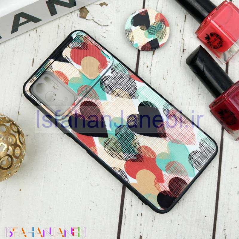اصفهان جانبی-قاب طرحدار محافظ لنزدار کشویی + پاپ سوکت طرح قلبی شیائومی Poco M3 Pro سری B