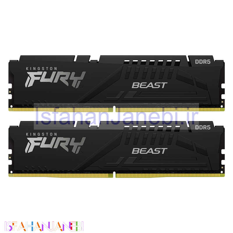 اصفهان جانبی-رم کامپیوتر Kingston FURY Beast 32GB DDR5 5200MHz CL40 Dual