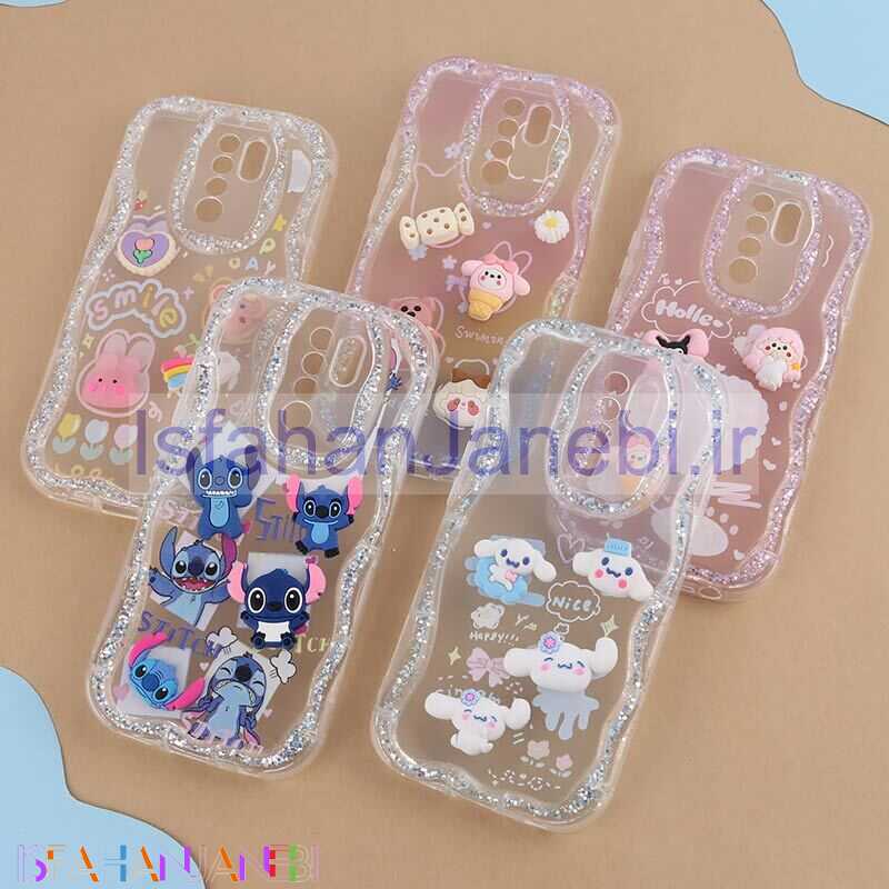 اصفهان جانبی-قاب شاینی شیائومی Redmi 9 / 9 Prime عروسکی محافظ لنزدار