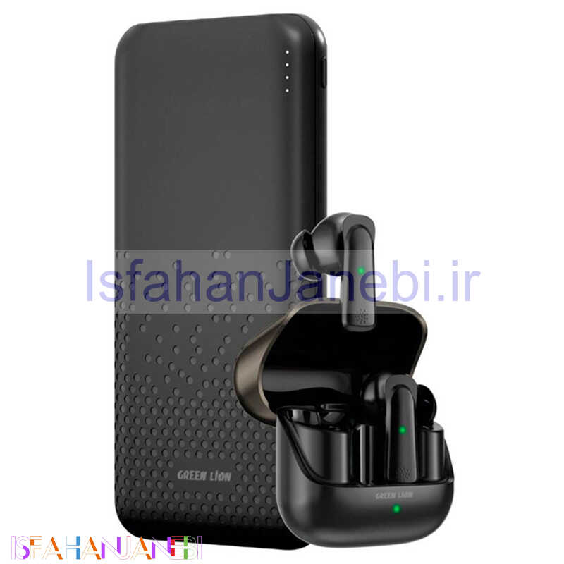 اصفهان جانبی-پکیج پاور بانک و هندزفری بلوتوثی Green Lion Rome & Earbuds GNROME2TWSBK