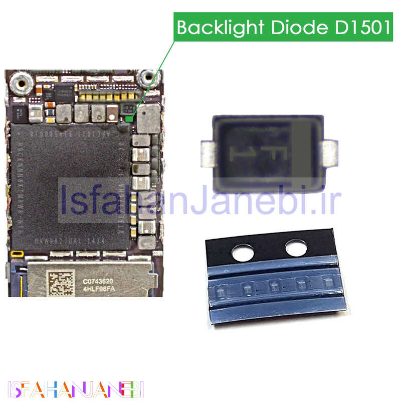 اصفهان جانبی-دیود بک لایت گوشی iPhone 6