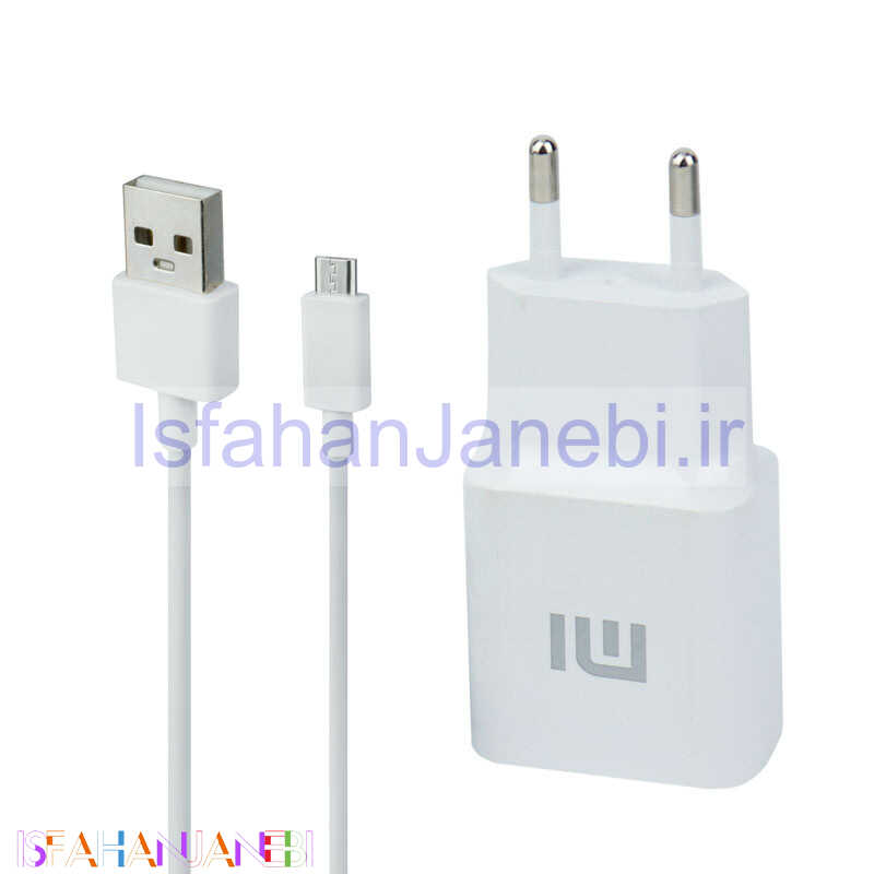 اصفهان جانبی-شارژر دیواری فست شارژ Xiaomi MDY-08-EI 2.5A QC3 PD + کابل میکرو یو اس بی
