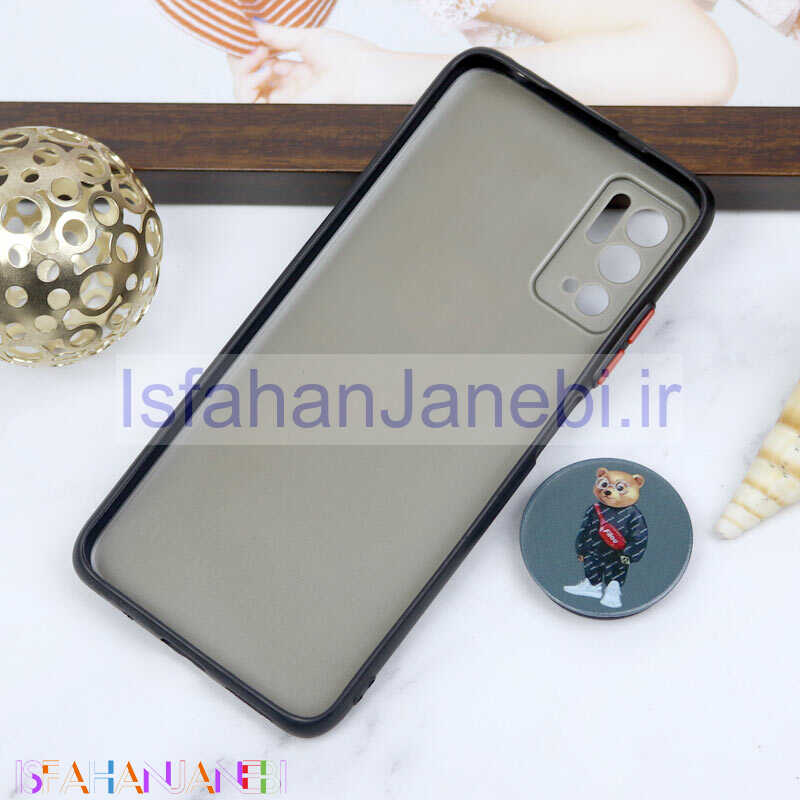 اصفهان جانبی-قاب PC محافظ لنز دار طرح Baron + پاپ سوکت Xiaomi Poco M3 Pro