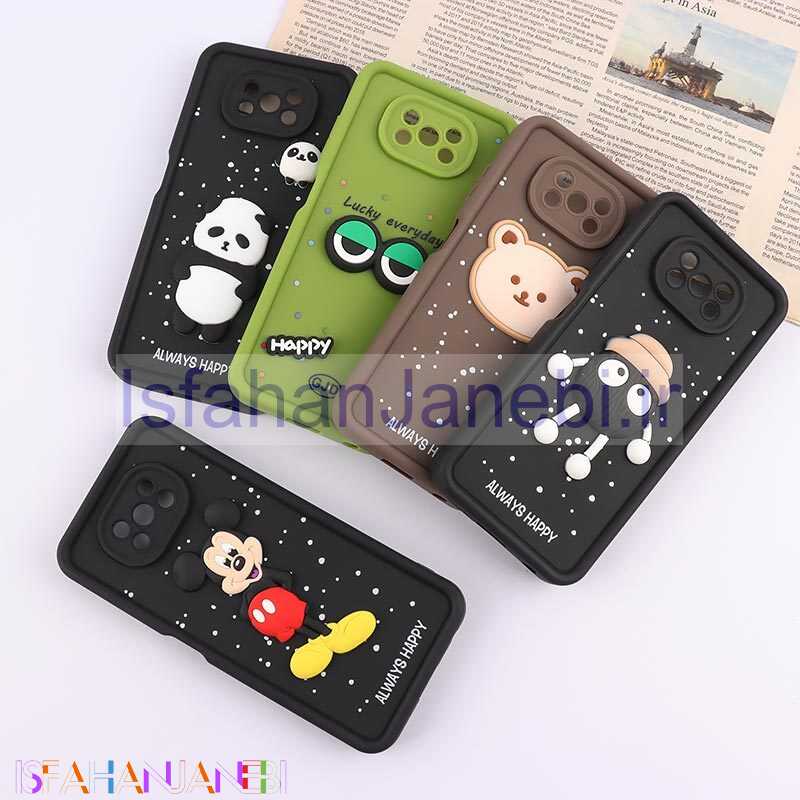 اصفهان جانبی-قاب سیلیکونی سولید شیائومی Poco X3 / X3 NFC / X3 Pro محافظ لنزدار