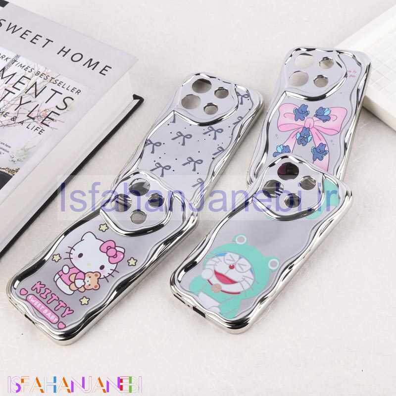 اصفهان جانبی-قاب آینه ای شیائومی Redmi Note 13 4G محافظ لنزدار براق طرح دار