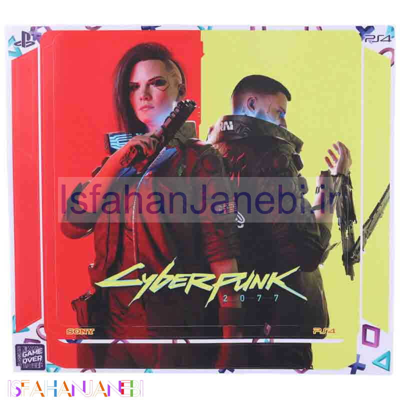 اصفهان جانبی-اسکین پلی استیشن 4 اسلیم طرح Cyberpunk 2077 کد 2