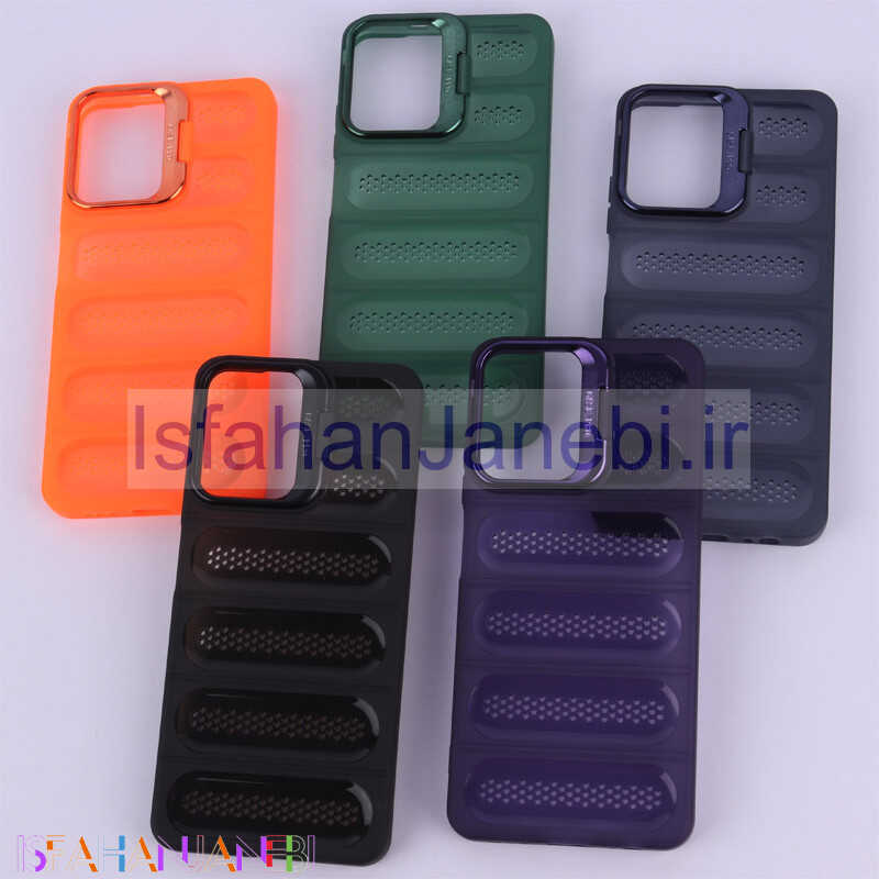 اصفهان جانبی-قاب پافر توری دار ژله ای استندشو شیائومی Redmi Note 10 4G / 10s