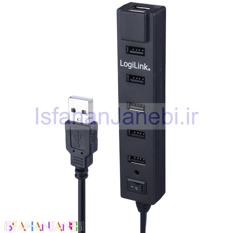 اصفهان جانبی-هاب 7 پورت USB 2.0 لاجی لینک UA0124