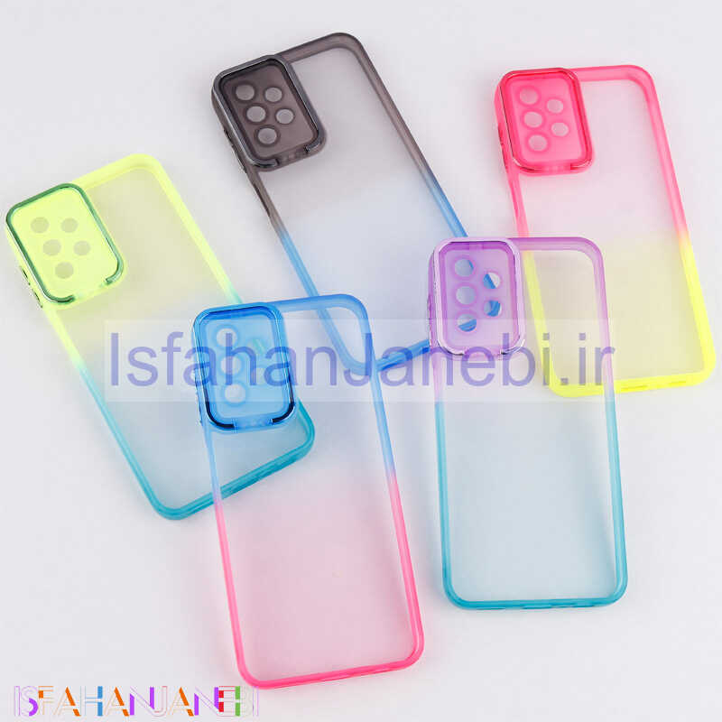 اصفهان جانبی-قاب ضد ضربه استند شو دور رنگی محافظ لنزدار Samsung Galaxy A13 4G