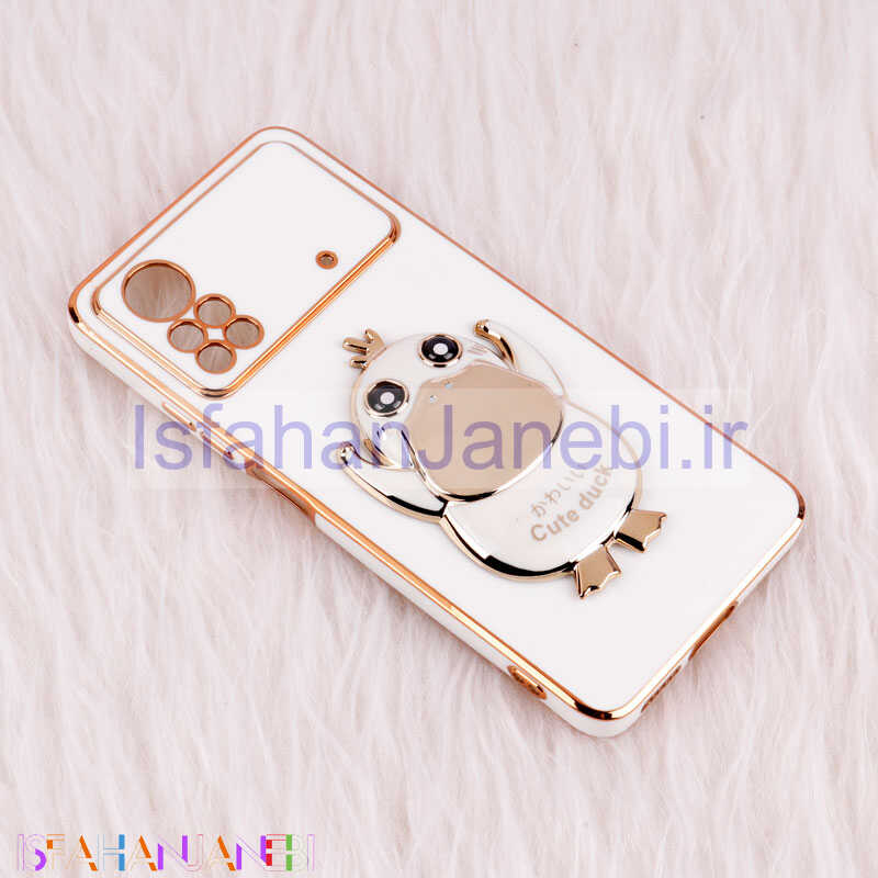 اصفهان جانبی-قاب My Case استند Cute Duck محافظ لنزدار Xiaomi Poco X4 Pro 5G