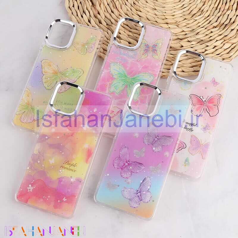 اصفهان جانبی-قاب رزینی سامسونگ Galaxy A06 طرح دار دور محافظ متال