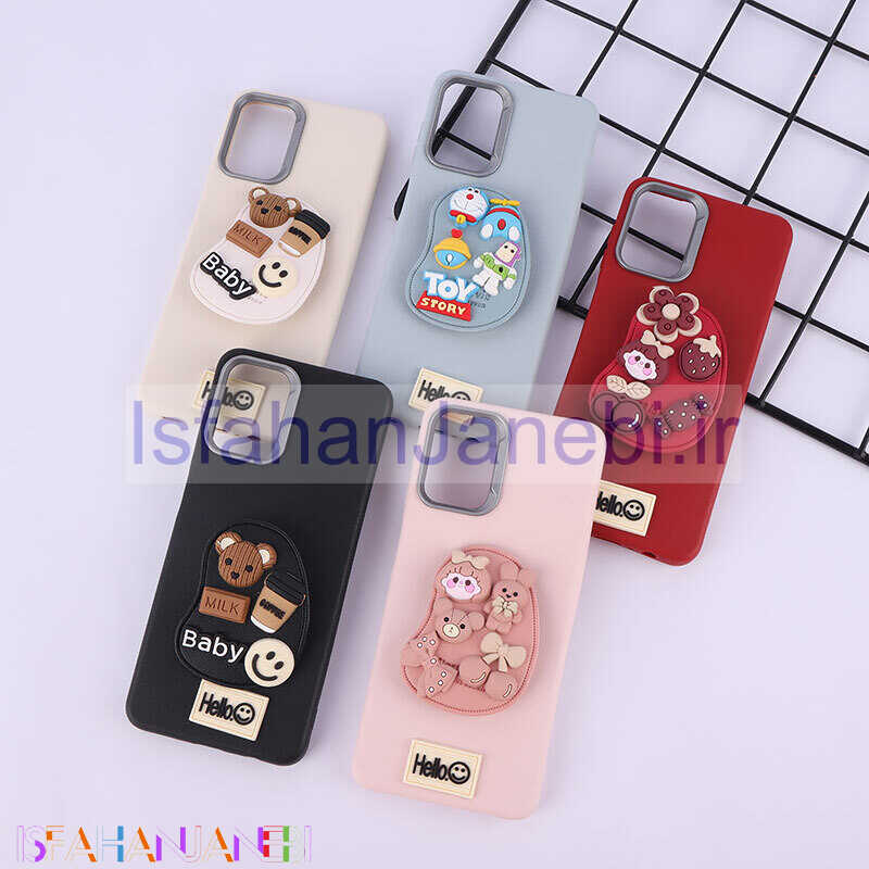 اصفهان جانبی-قاب چرمی ژله ای Leather سامسونگ Galaxy A12 / M12 پاپ سوکت دار