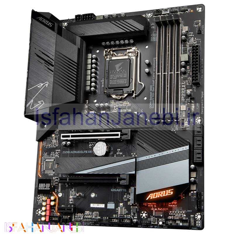اصفهان جانبی-مادربرد گیگابایت Z590 AORUS ELITE AX rev. 1.0 DDR4