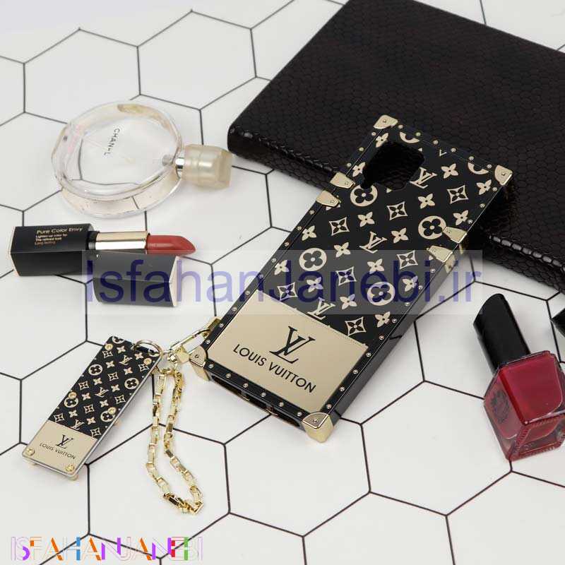 اصفهان جانبی-قاب فانتزی صندوقی LV مشکی طلایی + آویز دستی Samsung Galaxy A42 5G