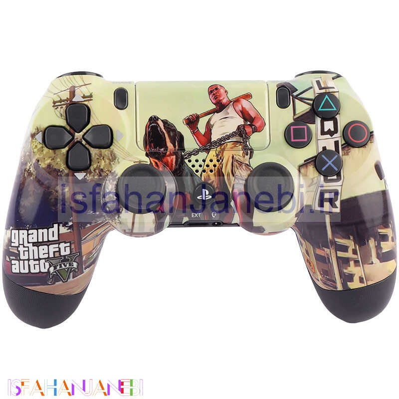 اصفهان جانبی-دسته بازی بی سیم SONY PlayStation 4 DualShock 4 High Copy طرح GTA کد 1