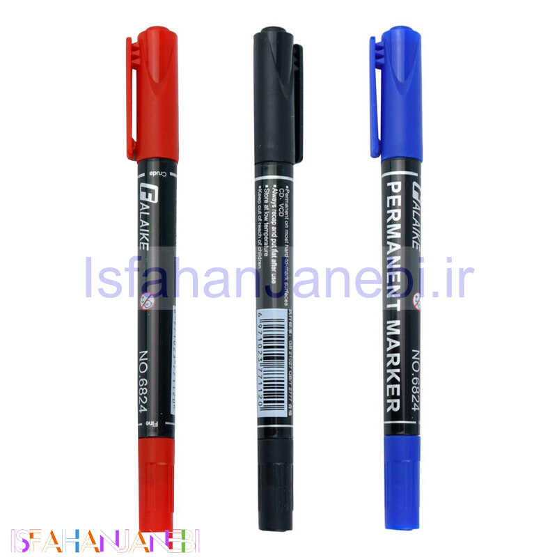 اصفهان جانبی-ماژیک CD دو سر رنگی Falaike FLK-6824 بسته 12 عددی