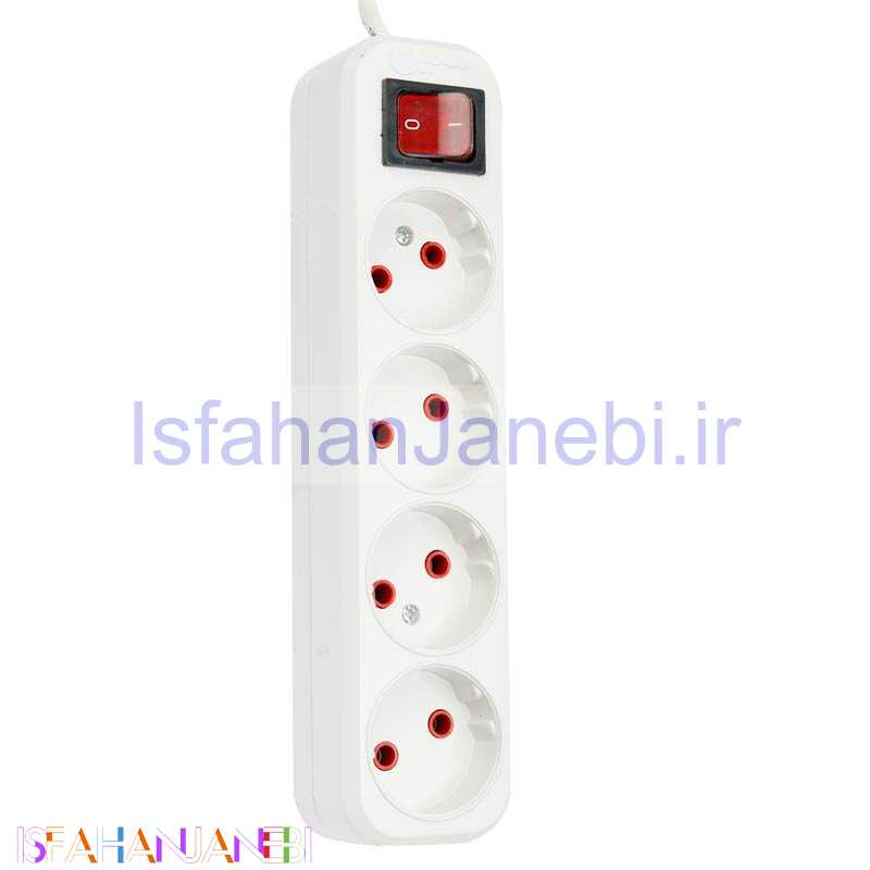 اصفهان جانبی-چند راهی 4 خانه برق کشیده معین الکتریک با کابل 3 متری