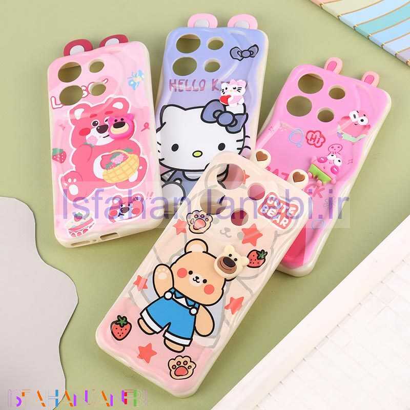 اصفهان جانبی-قاب ژله ای شیائومی Redmi Note 13 4G گوش دار محافظ لنزدار