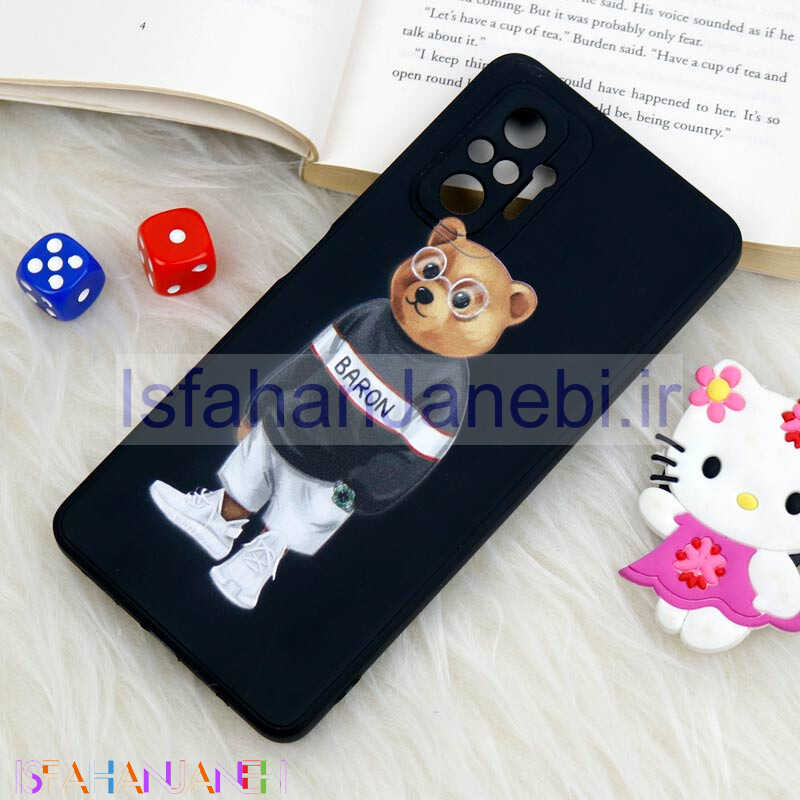 اصفهان جانبی-قاب سیلیکونی عروسکی محافظ لنزدار طرح خرس Xiaomi Redmi Note 10 Pro