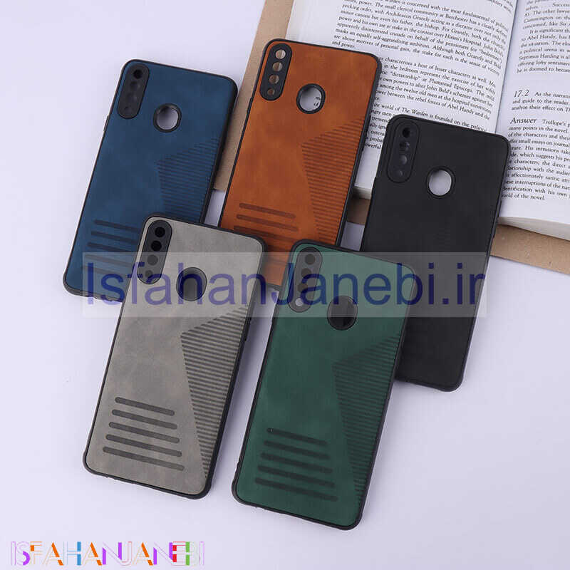 اصفهان جانبی-قاب چرمی Pro Camera سامسونگ Galaxy A20s محافظ لنزدار