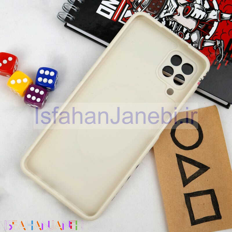 اصفهان جانبی-قاب سیلیکونی محافظ لنزدار طرح اسکویید گیم Samsung Galaxy A22 4G کد 4