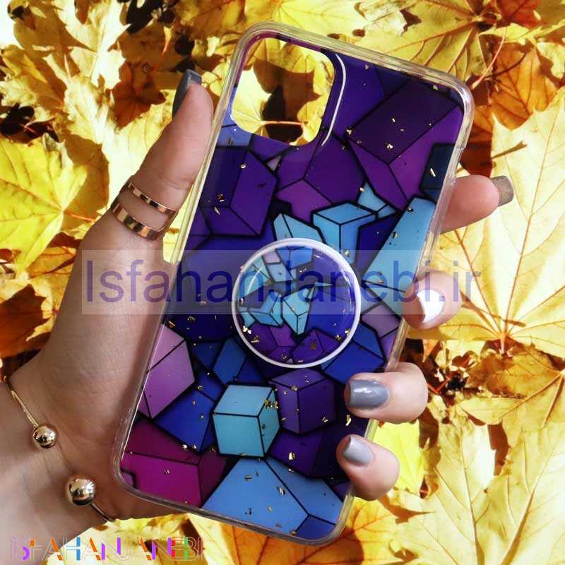 اصفهان جانبی-قاب رنگین کمانی پاپ سوکت دار خرچنگی کد7 آیفون iPhone 11 Pro Max