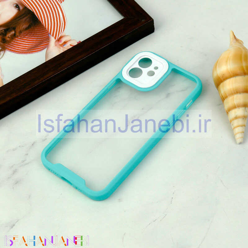 اصفهان جانبی-قاب ضد ضربه پشت شفاف Qsels محافظ لنزدار iPhone 12