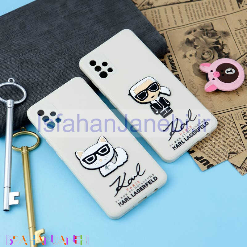 اصفهان جانبی-قاب سیلیکونی عروسکی کارل محافظ لنزدار Samsung Galaxy A51