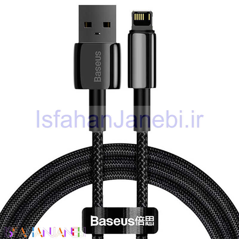 اصفهان جانبی-کابل آیفونی فست شارژ Baseus CALWJ-A01 2.4A 2m