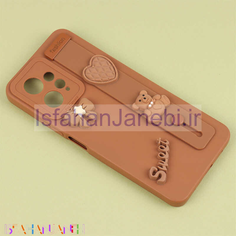 اصفهان جانبی-قاب سیلیکونی ژله ای دستبندی محافظ لنزدار Xiaomi Redmi Note 12 4G