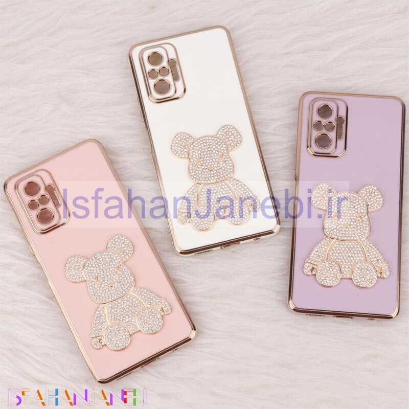 اصفهان جانبی-قاب My Case Power Bear نگین دار محافظ لنزدار Xiaomi Redmi Note 10 Pro Max