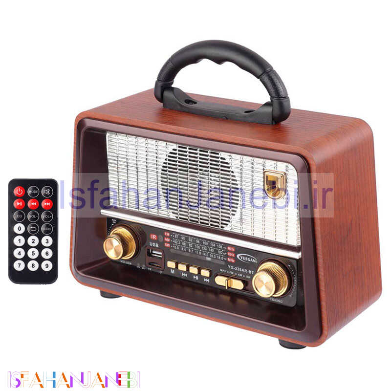 اصفهان جانبی-رادیو اسپیکر بلوتوثی رم و فلش خور Yuegan YG-226AR-BT + ریموت کنترل