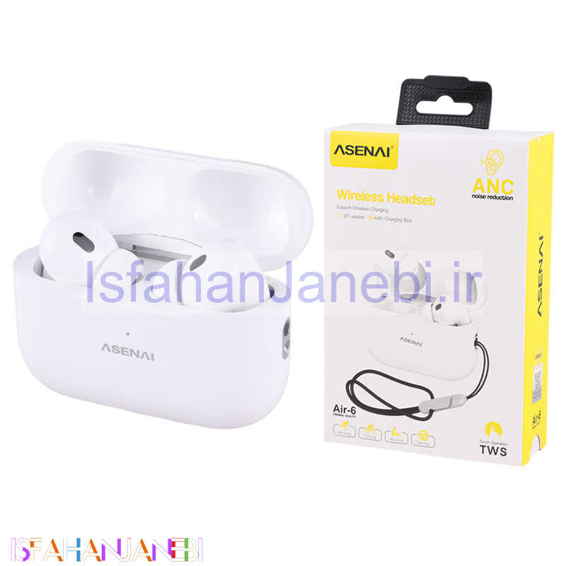 اصفهان جانبی-هندزفری بلوتوث دوتایی Asenai AIR-6 TWS