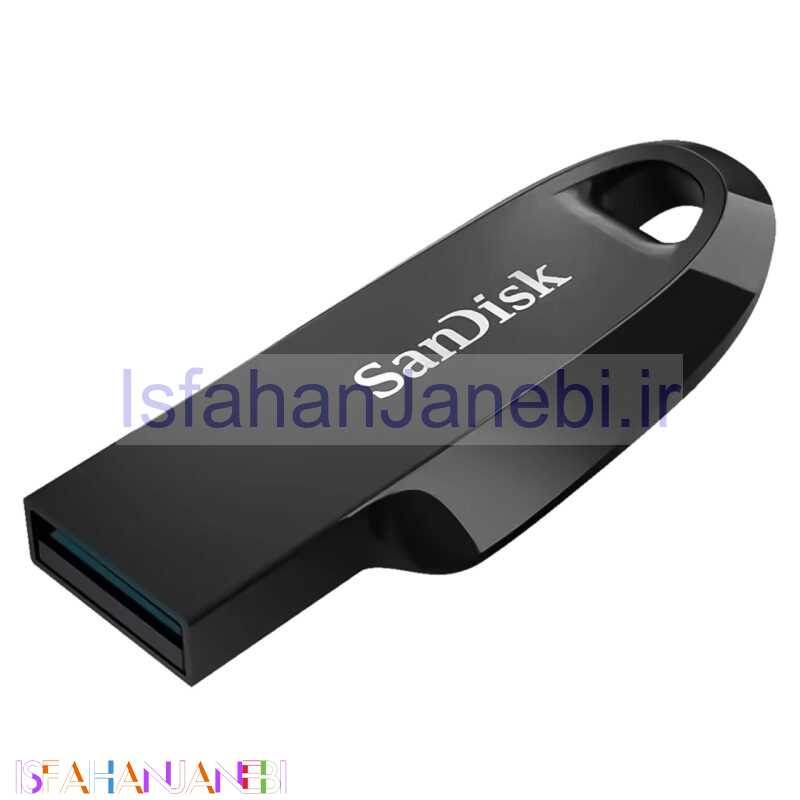 اصفهان جانبی-فلش 64 گیگ سن دیسک Sandisk Ultra Curve USB3.2