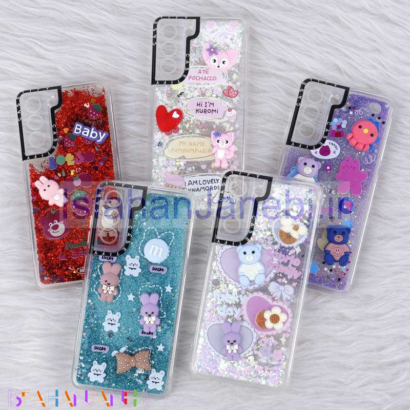 اصفهان جانبی-قاب آکواریومی Casetify سامسونگ Galaxy S21 FE 5G عروسکی برجسته محافظ لنزدار