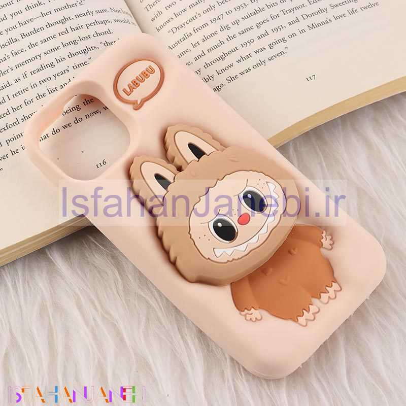 اصفهان جانبی-قاب سیلیکونی آیفون iPhone 13 / 14 پاپ سوکت دار طرح Labubu