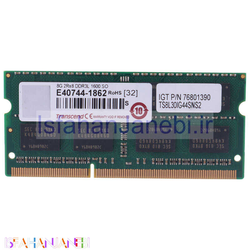 اصفهان جانبی-رم لپ تاپ ترنسند DDR3L 8GB 1600MHz CL11