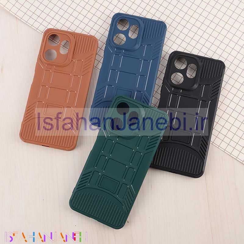 اصفهان جانبی-قاب سیلیکونی ژله ای شیائومی Redmi 13C / Poco C65 پنجره ای محافظ لنزدار