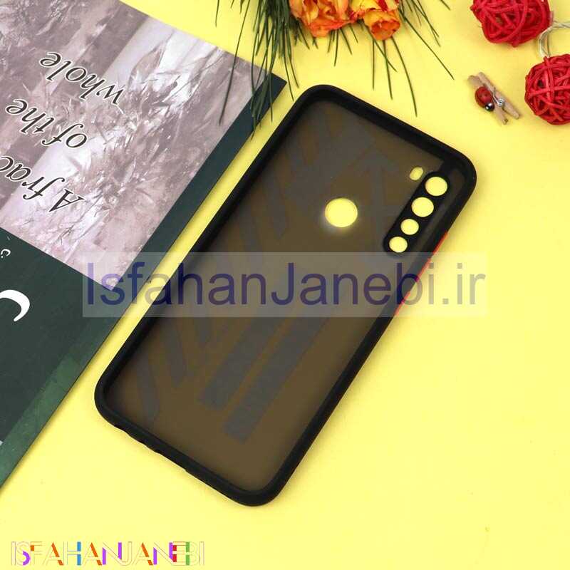 اصفهان جانبی-قاب PC مات محافظ لنزدار طرحدار Off White شیائومی Redmi Note 8