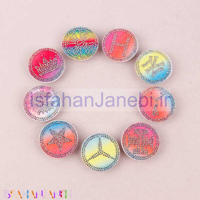 اصفهان جانبی-پاپ سوکت دایره ای نگین دار کد 2