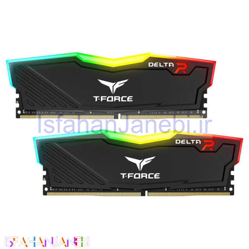 اصفهان جانبی-رم کامپیوتر TeamGroup T-Force Delta RGB DDR4 64GB 3200MHz CL16 Dual