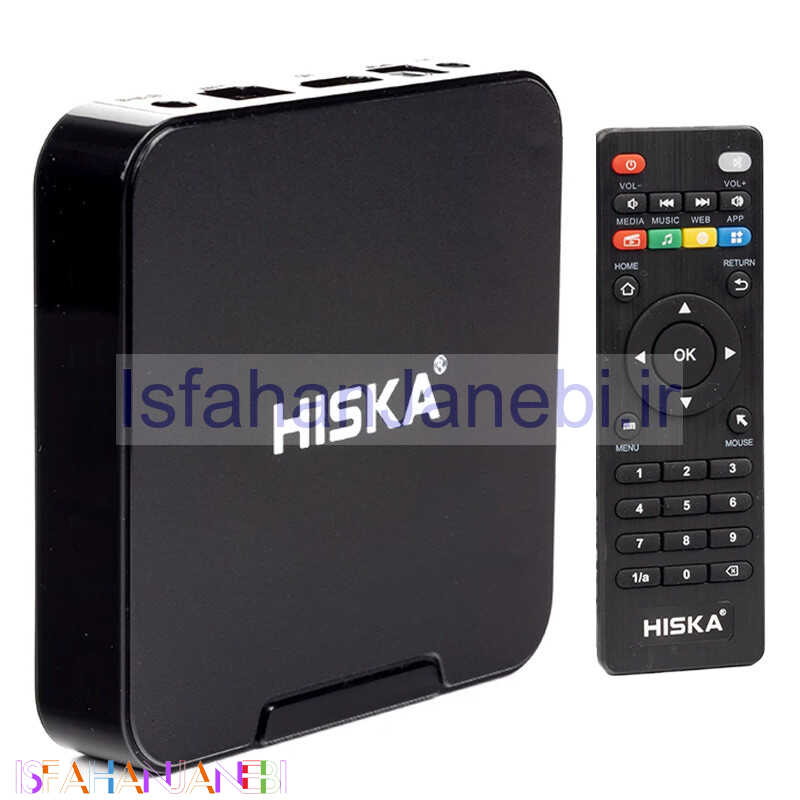 اصفهان جانبی-اندروید باکس Hiska A11 4K + ریموت کنترل